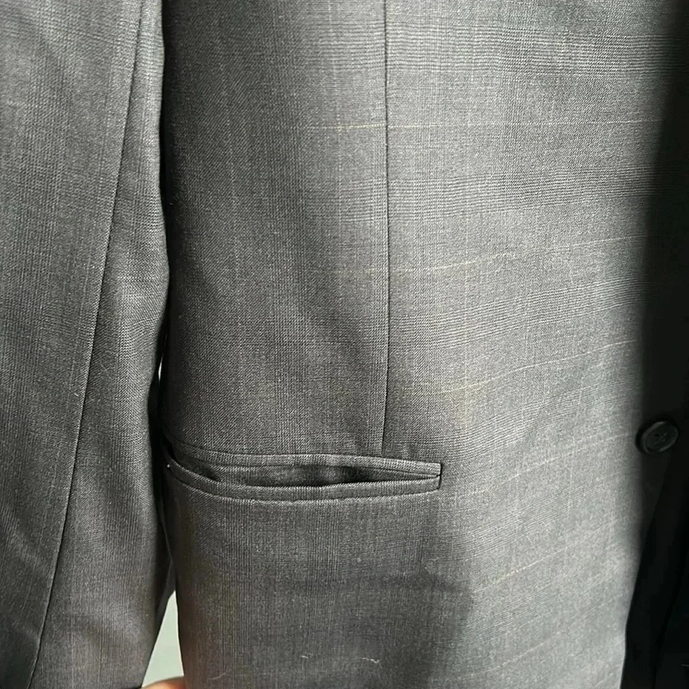 Men's Louis Roth Suit Jacket | 42L Suit Jacket | 42L | Dark Gray Suit Jacket